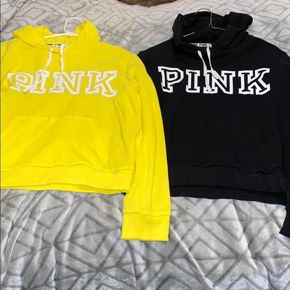 Victoria’s Secret pink hoodies